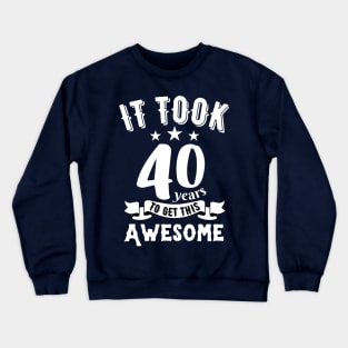 Vintage 1982, it took 40 years to get this awesome Crewneck Sweatshirt